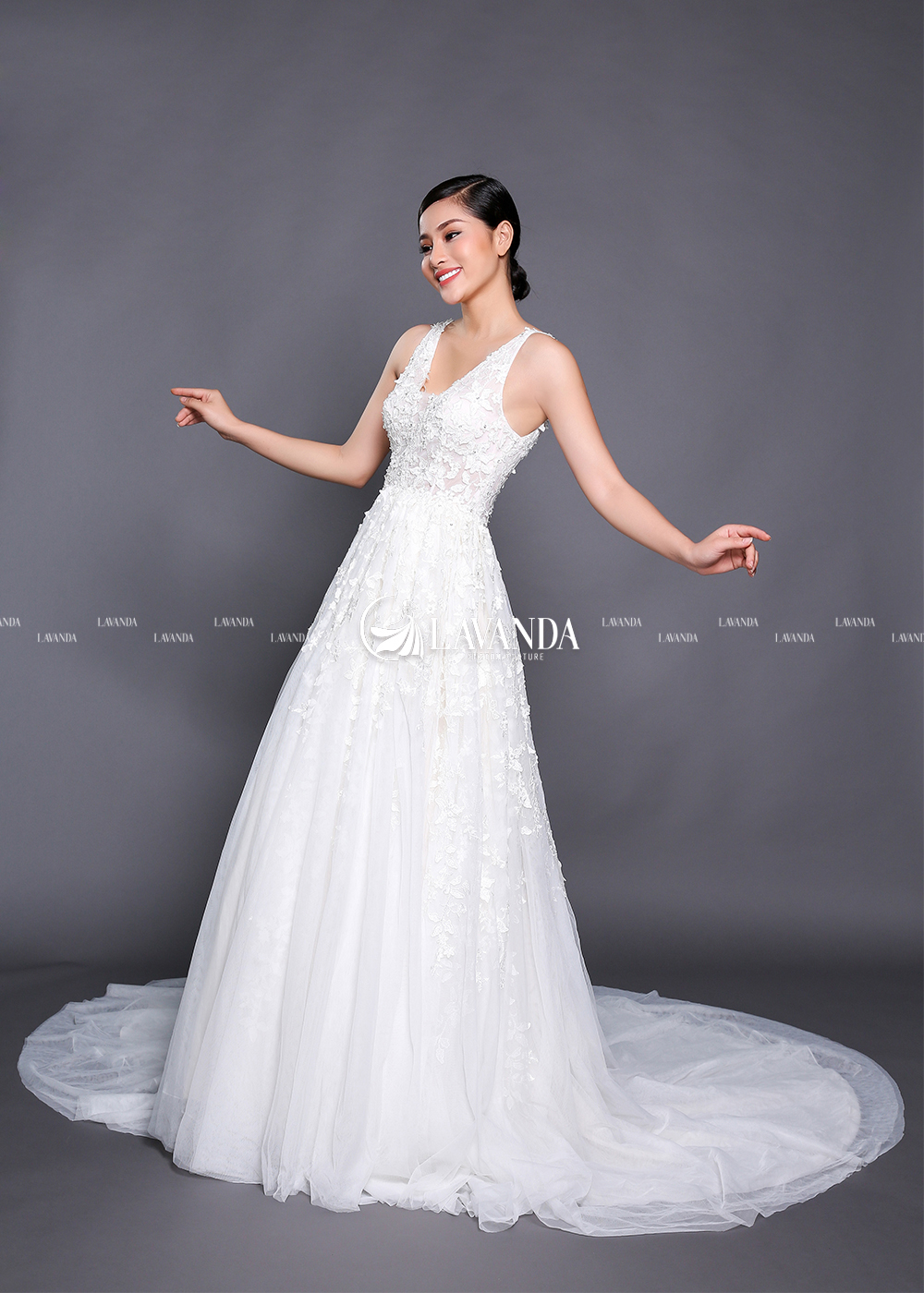 Ball Gown Wedding Dress with Floral Lace
