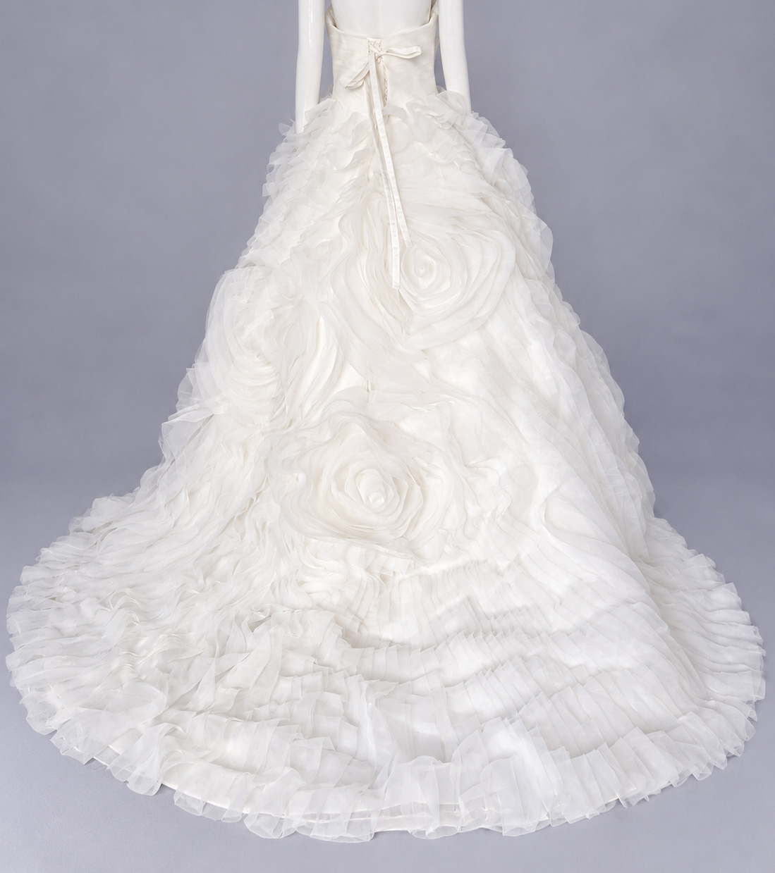 Floral Organza Ball Gown Wedding Dress