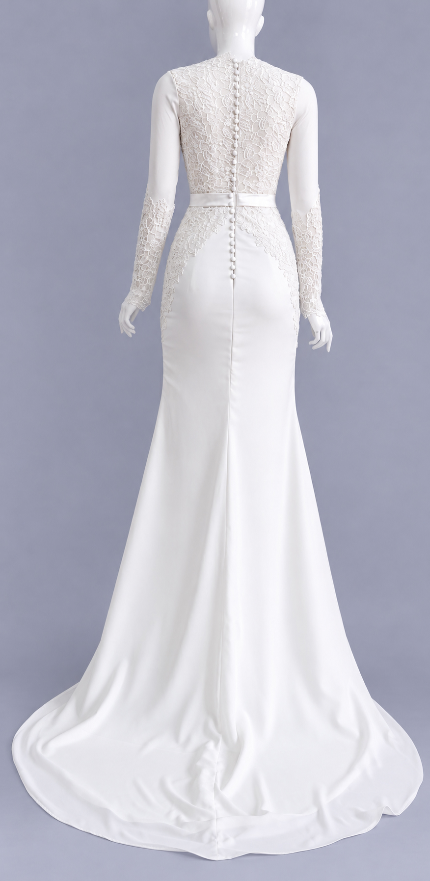 Sheath Wedding Dress With Beaded Lace