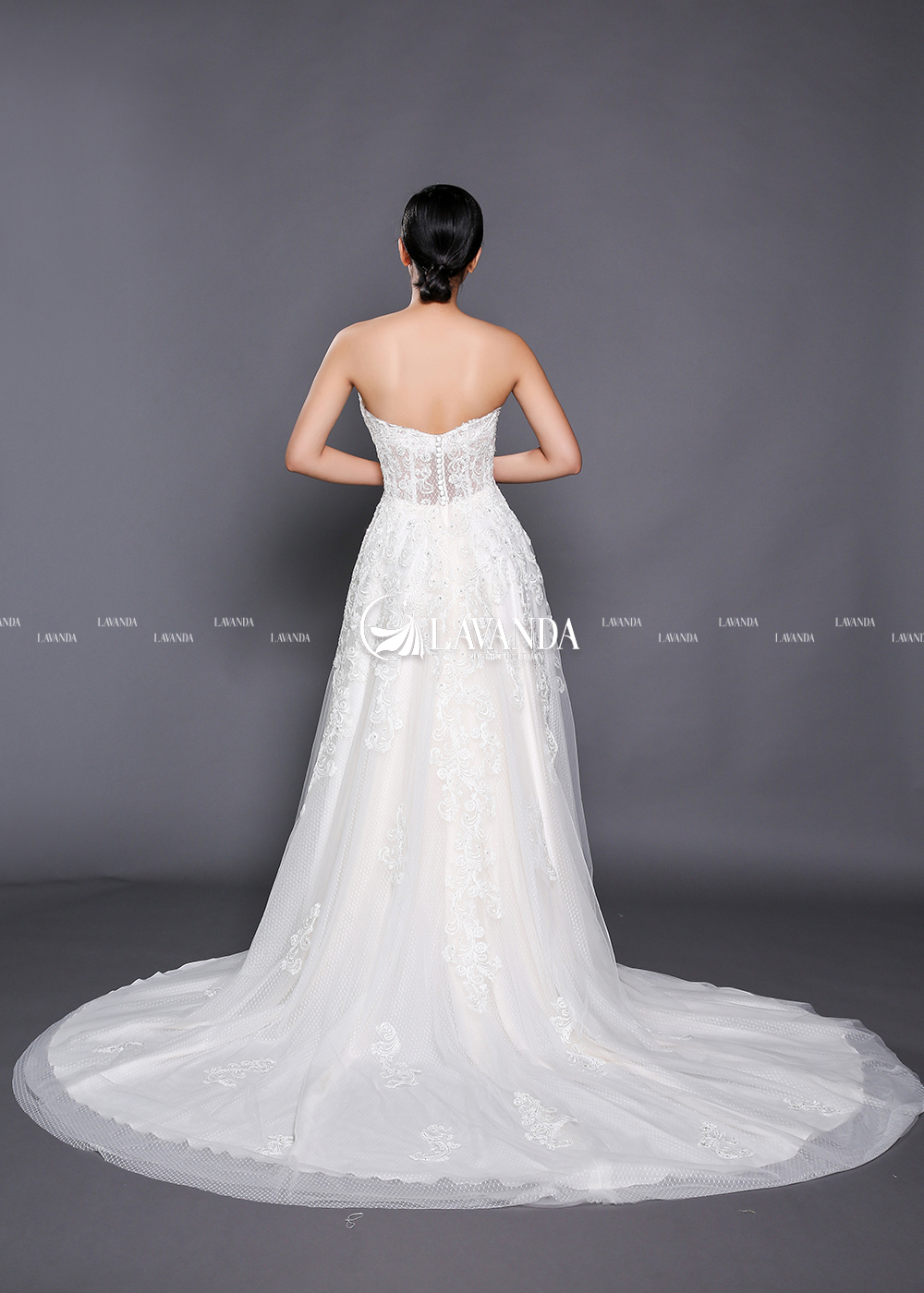 A-Line Wedding Dress with Beaded Lace